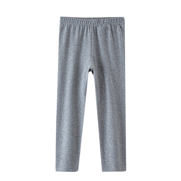 HAPIMO Boys And Girls Kids Basic Lightweight Leggings Elastic Waist Breathable Trousers for Summer Daily Use Gray 12 Years