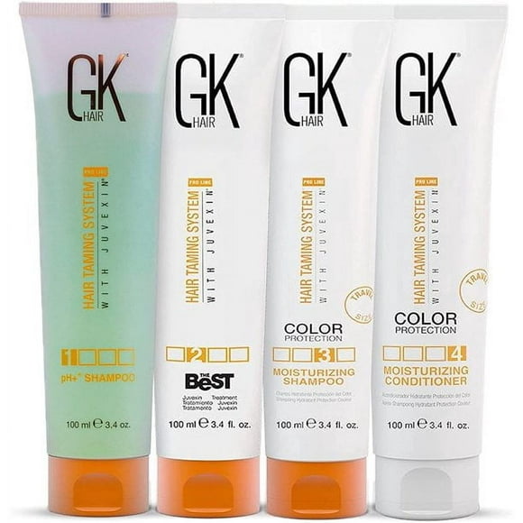 GK HAIR Global Keratin The Best Kit (3.4 Fl Oz /100ml) Smoothing Keratin Hair Treatment Professional Brazilian Complex Blowout Straightening For Silky Smooth & Frizz Free Hair - Formaldehyde Free