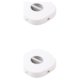 thumbnail image 4 of Toystoory Caja de almacenamiento giratoria para enrollador de cables, organizador de gestión de auriculares, soporte para teléfono, estuche Blanco Gris 2piezas, 4 of 4