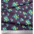 thumbnail image 2 of Soimoi Cotton Voile Fabric Leaves & Floral Artistic Decor Fabric Printed Yard 56 Inch Wide, 2 of 3
