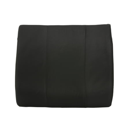 DMI Relax-a-Bac Lumbar Back Support Cushion Pillow with Insert and Strap, Black