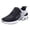 Black, variant on Women Running Sneakers Air Cushion Damping Sole Walking Shoes Lace Up Breathable Lightweight College Tennis Shoe Size 6 Black