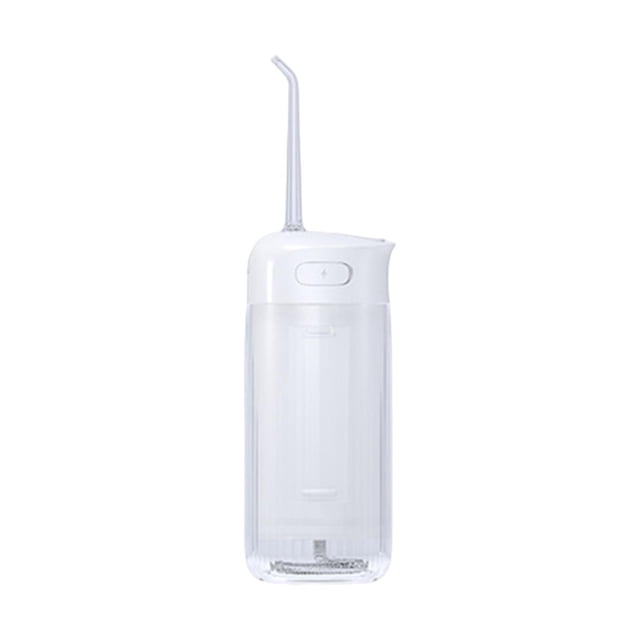 Limpiador de hilo dental eléctrico de repuesto, 4 modos y 5 boquillas. Blanco marfil