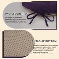 thumbnail image 4 of Chair Cushions for Dining Chairs Set of 4 Office Chair Cushion 18x18x3 Inches Kitchen Chair Pads Soft and Comfortable Seat Cushion with Ties and Non Slip Backing, Purple, 4 of 11