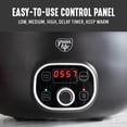 thumbnail image 6 of GreenLife 8QT Slow Cooker, Non-Toxic Ceramic Nonstick, Family Size, Black, 6 of 9
