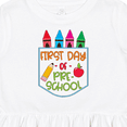 thumbnail image 4 of Inktastic 1st Day of Preschool Crayons and Apple Back to School Girls Toddler Dress, 4 of 5