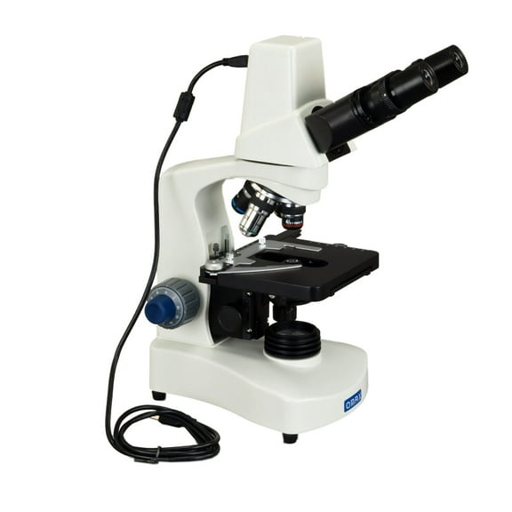 Omax 40X-400X Binocular Compound LED Siedentopf Microscope with Built-in 3MP Digital Camera for Soil New