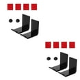 thumbnail image 2 of Sidaley Colgador de acrílico para almacenamiento de auriculares, autoadhesivo, Color sólido, barra de red para el hogar y la oficina, soporte Negro 2 piezas 2piezas, 2 of 6