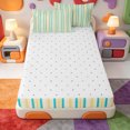 thumbnail image 4 of Erosebridal Modern Striped Zipper Twin Comforter Sets with Fitted Sheet and 2 Pillowcases,Abstract Line Art Zipper Bedding Set,Reversible,4-Piece, 4 of 7