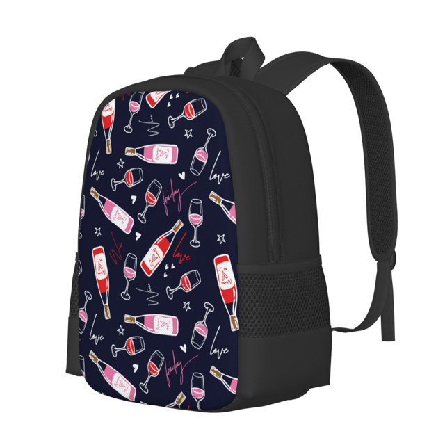 Balery Love Wine Mochila para hombre y mujer - Tela Oxford 600D resistente - Gran capacidad, resistente al agua, ideal para la escuela, viajes y senderismo