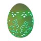 thumbnail image 2 of CaiYueKe Easter Egg Light Ceramic Night Lamp, Hollowed Out Glowing Table Decor, Modern Home Decoration for Spring Holiday, Indoor Outdoor Decorative Lighting, Warm Festive Accent Piece, 2 of 7
