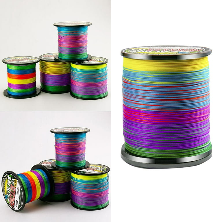 LSHEL Braided Fishing Line 8x 500 m PE Super Strong Braided Lines
