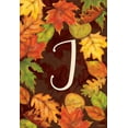 thumbnail image 3 of Briarwood Lane Fall Leaves Monogram Letter J Garden Flag, 3 of 4