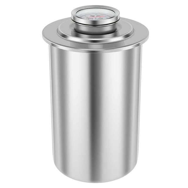 Stainless Steel Meat Press Meat, Large Capacity Ham Press Maker with Thermometer, Round Shape Meat Press Mold