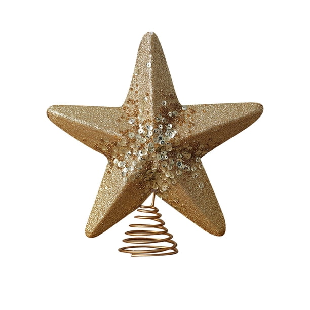 Decoraciones Del Árbol de Navidad Decoración Del Árbol de Navidad con Cinco Estrellas Punteadas en Tres Dimensiones