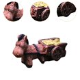 thumbnail image 3 of Escultura de estatua de carrito de tiro de caballo shamjiam Adorno decorativo de jardín 5.3 x 2.2 x 3 cm, 3 of 8