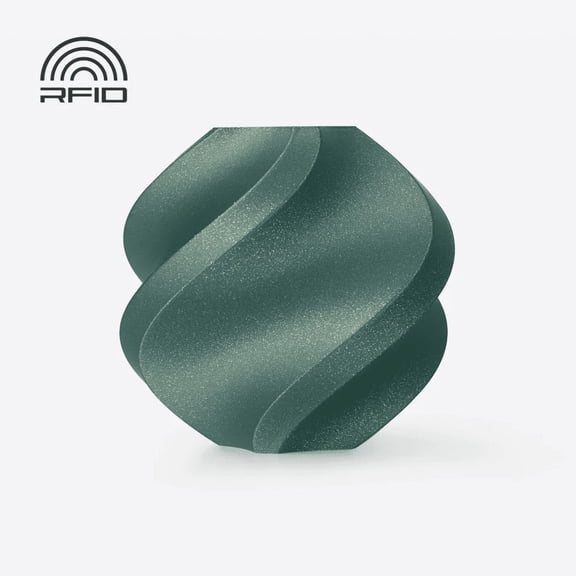Bambu Lab 3D Printer Filament PLA Galaxy-Green-Filament with spool