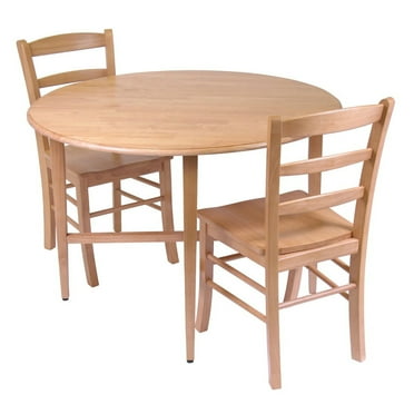 Maykoosh Renaissance Rhapsody 3Pc Dining Set, Drop Leaf Table With 2 Ladder Back Chairs