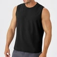 thumbnail image 3 of Cmfcve Men's Summer Tank Top Elastic Breathable Muscle Tank Top Crew Neck Sleeveless Under Vest, 3 of 6