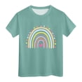 thumbnail image 1 of 2025 Hauts, T-Shirts et Chemises pour Filles, T-Shirts à Manches Courtes pour Filles, T-Shirts d'Été 10-12 pour Filles, T-Shirts à Manches Longues, Col Rond pour Filles, T-Shirts 3-13 pour Adolescentes, 1 of 7