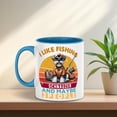 thumbnail image 3 of I Like Fishing, and my Schnauzer, and Maybe 3 People. Happy Father's Day 11oz Accent Two-tone Mug Miniature Schnauzer Dog Lover Coffee Tea Cup - 00004, 3 of 5