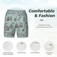 thumbnail image 5 of Gaeub Pirate Adventure Map Mens Swim Trunks Stretch Beach Shorts Quick Dry for Men Swim Shorts Swimwear with Pockets- 3X-Large, 5 of 9