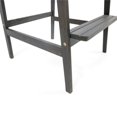 thumbnail image 3 of Malibu Dark Greyed Wood Adirondack Barstools (Set of 2), 3 of 28