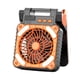 thumbnail image 1 of Banco de energía solar portátil Naiovety con ventilador y carga USB naranja, 1 of 6
