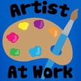 thumbnail image 3 of CafePress - Artist At Work Kids Dark T Shirt - Dark T-Shirt Kids XS-XL, 3 of 4