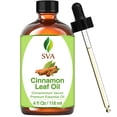 thumbnail image 1 of Aceite esencial SVA de hoja de canela, 120 ml, 100% natural con gotero, 1 of 7