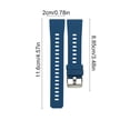 thumbnail image 3 of RuiJiao Watch Strap 20mm Easily Disassembly Silicone Watch Bands, 3 of 9