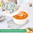 thumbnail image 3 of Yayeee Pot Holders Kitchen Heat Resistant with Pocket 7"x9.8" Cotton Oven Cooking Hot Pads, Darker Leafy Pattern, 3 of 7