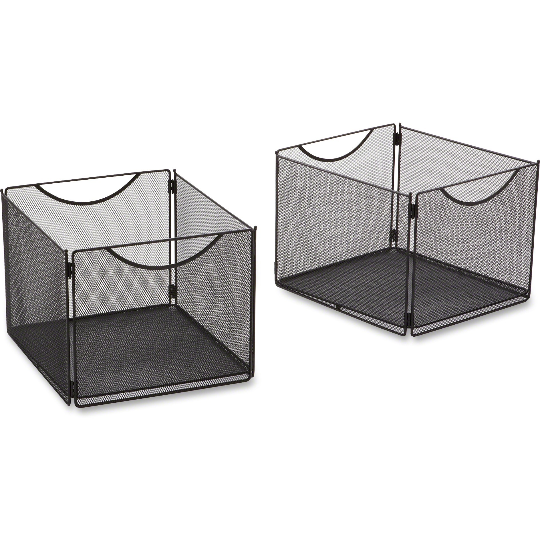 Safco, SAF2173BL, Onyx Mesh Storage Cube Bins, 2 / Pack, Black