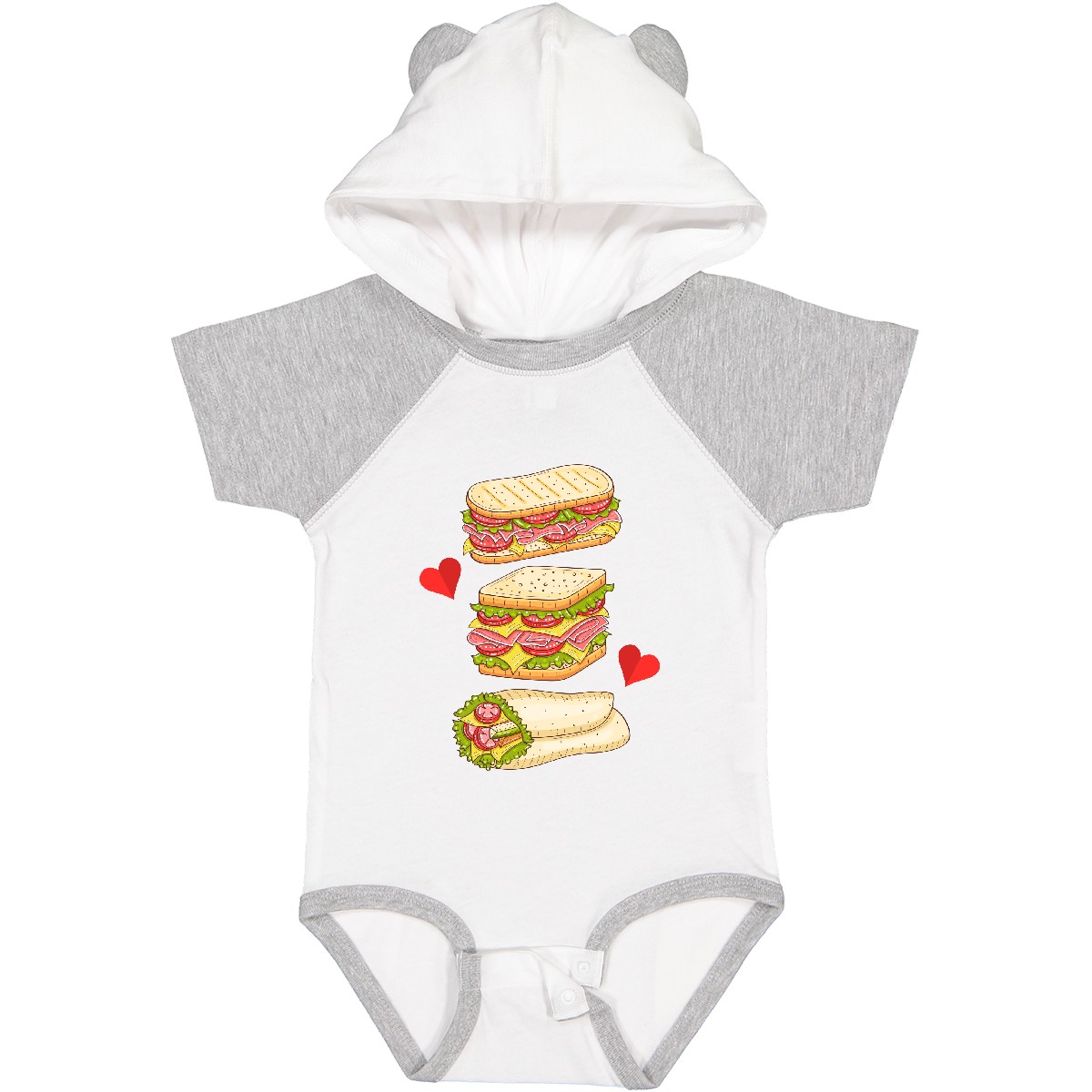 Inktastic Sandwich Lover Deli Food Boys or Girls Baby Bodysuit