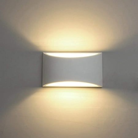 

Reactionnx Modern Outdoor Wall Light Hallway Porch Wall Sconce 7W Warm White Up Down Wall Lamp Indoor Wall Mount Light Fixture for Living Room Bedroom with G9 Bulbs Not Dimmable