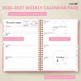 thumbnail image 2 of 2026-2027 Academic Year Planner Calendar Notebook (JUL.2026-JUN.2027,6.3"x8.5")Daily Weekly Monthly Agenda Planner for Women Men, 2 of 7