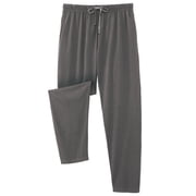 Collections Etc Men's Men's Comfy Knit Pants with Elastic Drawstring Waistband Grey XX-Large