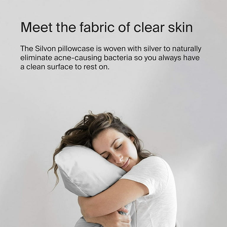 Silvon - Towel Set - Anti-Acne - Silver Infused Supima Cotton, White