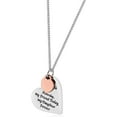 thumbnail image 5 of Daughter Necklace Gift from Mom or Dad - ''MY FRIEND TODAY MY DAUGHTER FOREVER'' Heart Pendant Necklace for Women & Teens (Braver - Two-Tone), 5 of 5