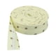 thumbnail image 1 of Cateissary Cinta de encuadernación al bies de un solo pliegue para acabados de bordes precisos y duraderos Cinta al bies de algodón de moda Tela de costura y artesanía estrellas amarillas claras, 1 of 6