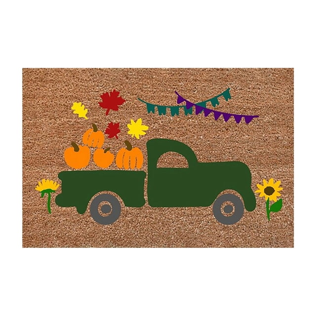 Fiudx Felpudo de Calabaza de Halloween, Diseño Bonito, Base Antideslizante, Alfombra Decorativa para Entrada, Decoración Festiva, para Uso En Interiores y Exteriores, Tamaño 40 X 60 Cm
