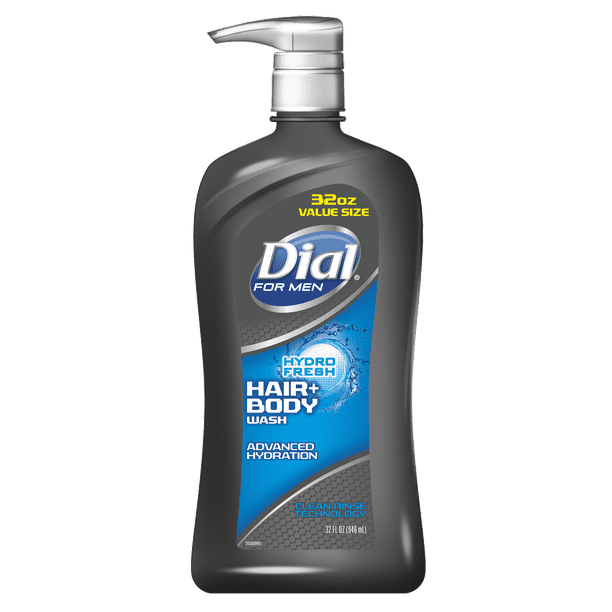 Dial for Men Hair + Body Wash, Hydro Fresh, 32 Ounce