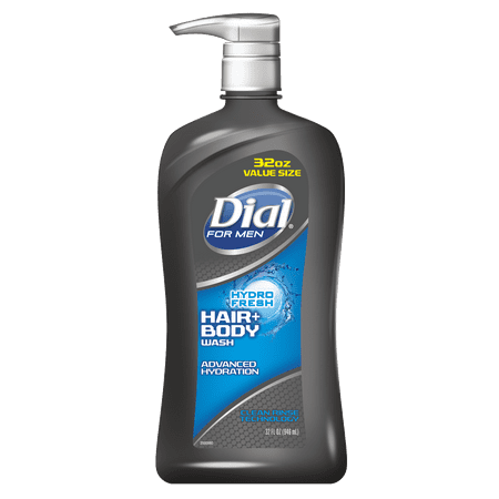 Dial for Men Hair + Body Wash, Hydro Fresh, 32 (Best Organic Body Wash 2019)