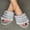 Grey, variant on Deals ABPWLY Women's Summer Suede Home Shoes Indoor and Outdoor Flash Drilling Slippers