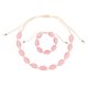 thumbnail image 1 of Conjunto de collar y pulsera de concha Uxcell, collares de concha ajustables, regalos de joyería bohemia de verano para mujeres y hombres, 1 of 7