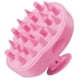 thumbnail image 1 of Cepillo masajeador del cuero cabelludo con cerdas de silicona dobles para una limpieza profunda y el crecimiento del cabello, color rosa., 1 of 5