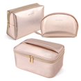 thumbnail image 1 of Set de bolsitas de maquillaje MAANGE, portátil, de viaje, impermeable, color oro rosa, 1 of 7