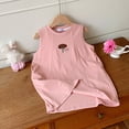 thumbnail image 5 of HBGVBA Toddler Girl's Dresses,Casual Summer Dresses,12 Months-9 Years Print Tank Crew Neck Midi Length Loose Casual Dress, 5 of 5