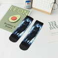 thumbnail image 7 of Pofeuu Night Scene of Wolves Print 30cm Socks, Adult Running Hiking Socks for Youth and Adult, 7 of 7