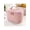 Pink, variant on 2025 New Korean Plaid Portable Small Fragrance Style Cosmetic Bag Large Capacity Portable Toiletry Bag Travel Storage Bag